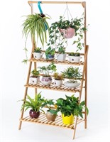 3 Tier Bamboo Hanging Plant Shelf