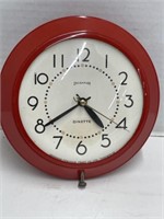 Retro Ingraham Dinette Wall Clock, 7 " round