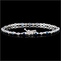 1.98ctw Fancy Color Diamond Bracelet in 18K WG