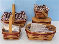 5 Longaberger Sweetheart Baskets