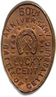 1913 Elongated Penny Lucky Cent