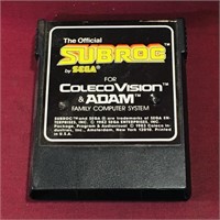 Subroc 1982 Colecovision Game Cartridge