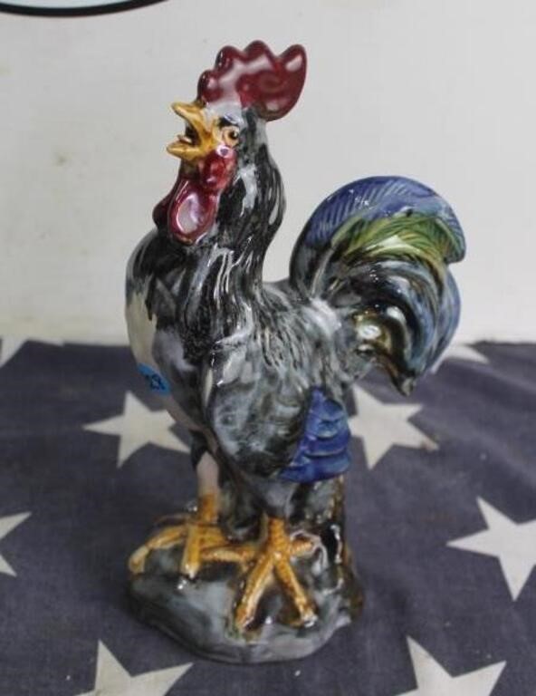 12" Ceramic Rooster