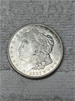 1921 D MORGAN SILVER DOLLAR