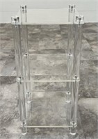 ACRYLIC THREE TIER SIDE TABLE