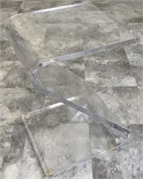 ACRYLIC Z SIDE TABLE