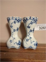 Royal Copenhagen small porcelain bud vases-