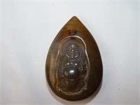 Hong Shan Carved Jade Pendant