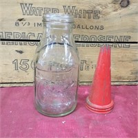 Original Castrol Wakefield Embossed Quart Bottle
