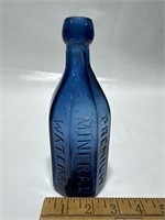 Seitz & Bro Cobalt Blue Glass Bottle