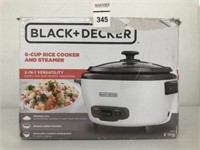 BLACK+DECKER 6-CUP RICE COOKER AND STEAMER