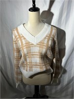 New Hippie Rose sz L crop sweater