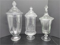 Romanian Glass Apothecary Jars
