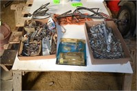 Assorted Latches, Jumper Cables,