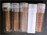 1946D, 55S, 55D, 56 & 56D BU ROLL OF LINCOLN CENTS