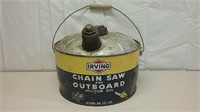 Irving Chainsaw And Outboard Motor Oil Can