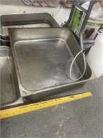 2 STAINLESS PANS