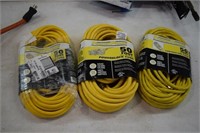 3 Extension Cords 50" Each