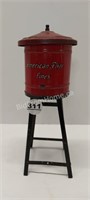 TIN WATER TOWER FOR TRAIN SET