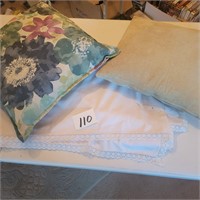Throw Pillows and Linens