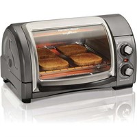 Hamilton Beach Toaster Oven 4-Slice Silver