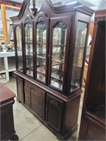 Bombay 59" 19th Cent. Mirrored Curio Cabinet