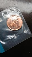 Uncirculated 1972 Lincoln Penny In Mint Cello