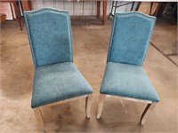 Designer chairs, blue