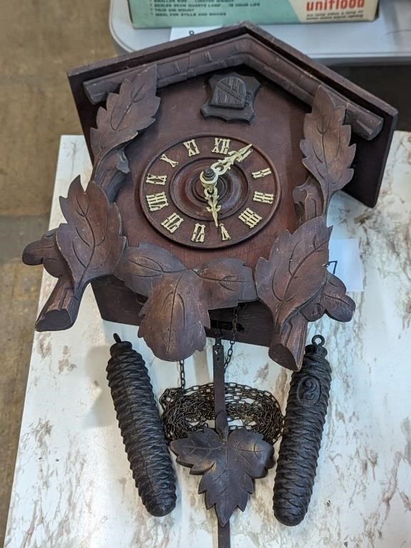 Vintage Cuckoo Clock - 14"