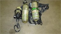 MSA Respirator w/ 2 Tanks and Bag
