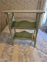 Green Painted Side Table Book Stand