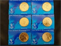 2000 Sydney Olympic Australia 5 Dollar Coins  (6)