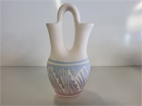 Wedding Vase 10in Tall Signed A. JONES NAV