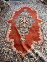 Hand Knotted Persian Sarouk Rug 10x13.9 ft