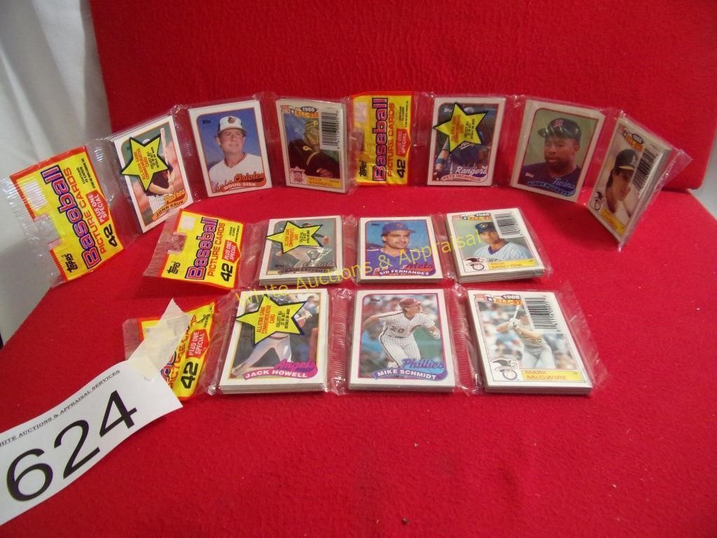 4 Packs Topps Cello 1988 Baseball Cards - Unopened