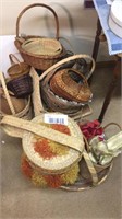 Group of miscellaneous baskets