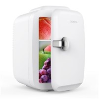 CROWNFUL Mini Fridge, 4 Liter/6 Can Portable