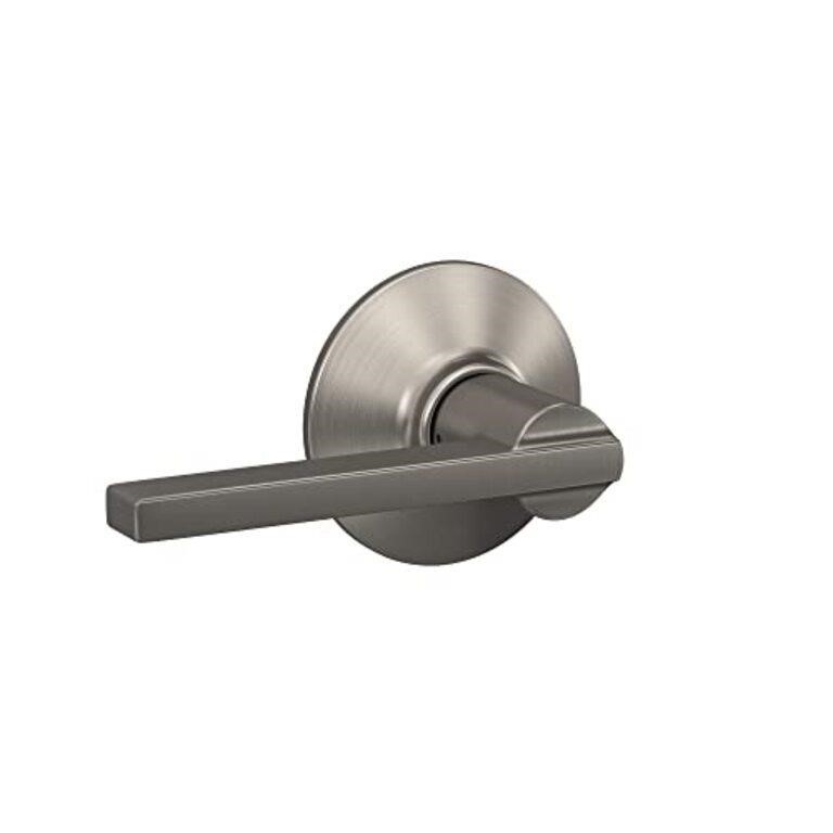 Schlage F10 LAT 619 Latitude Passage Lever, Satin