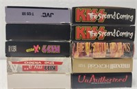 Estate lot of vintage kiss vhs tapes