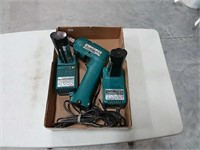 Makita cordless drill with chargers