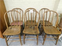 Set Of 6 Bow Back Chairs