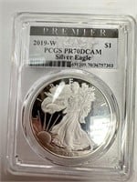 2019-W Silver Eagle Coin PCGS PR70DCAM Premier