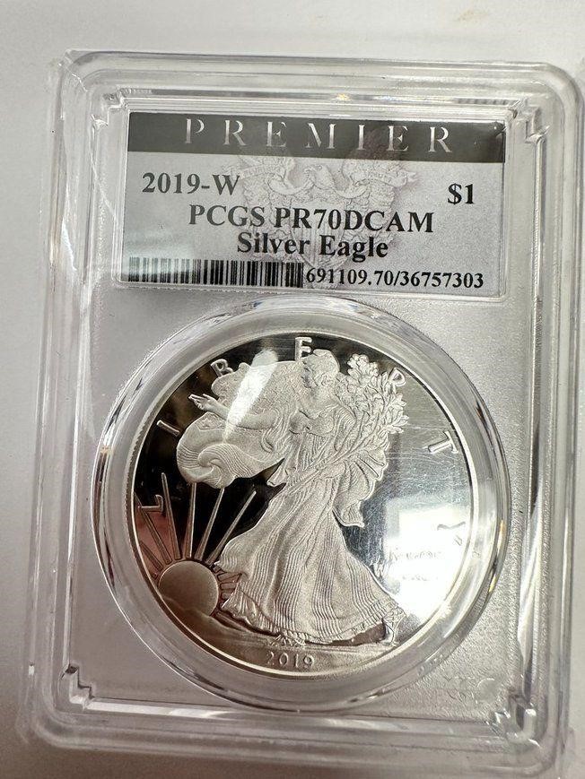 2019-W Silver Eagle Coin PCGS PR70DCAM Premier