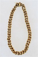 18k Yellow Gold Double Rope Chain 8" Bracelet