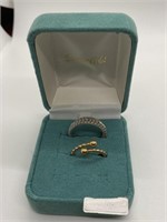 14kt ring and unmarked ring