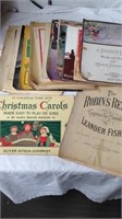 Group of vintage music books