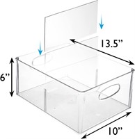 ClearSpace All-Purpose Bins with Divider XL