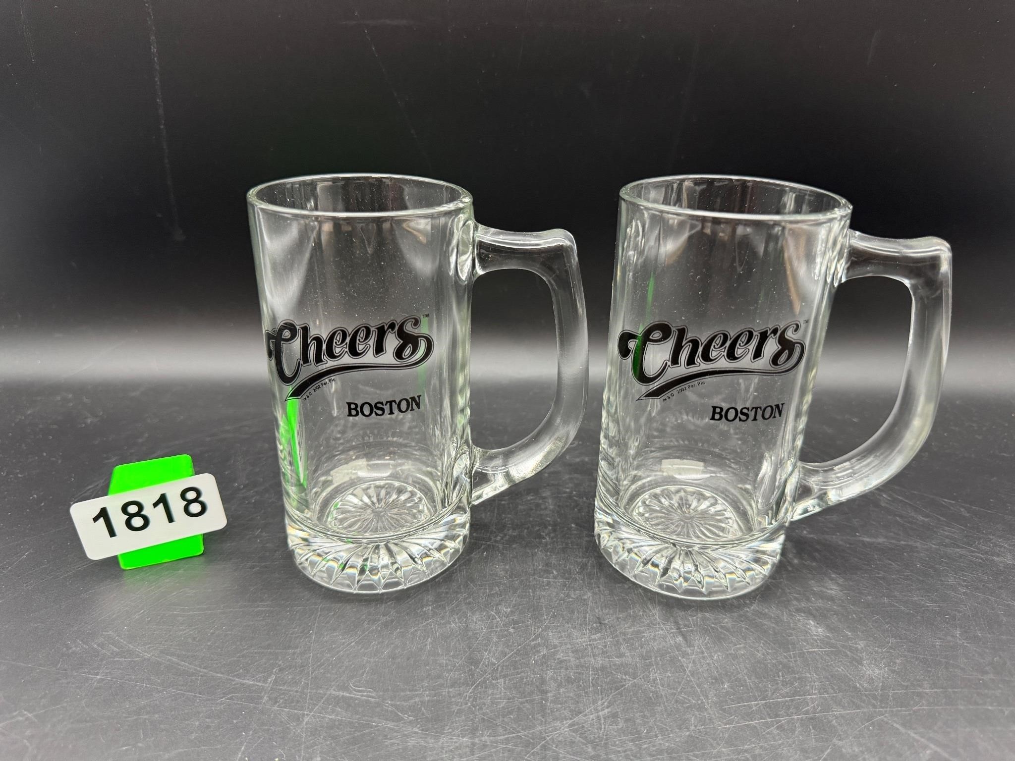 2 Vintage Cheers Boston Beer Mugs