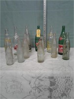 13 Vintage Soda Bottles