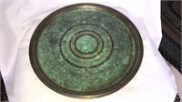 Carl Sorensen Bronze 13” tray, signed , c. 1930s